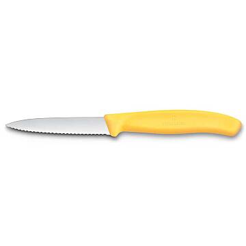 Victorinox Paslanmaz Çelik Tırtıklı Soyma Bıçak 8 cm Sarı 6.7638.C1