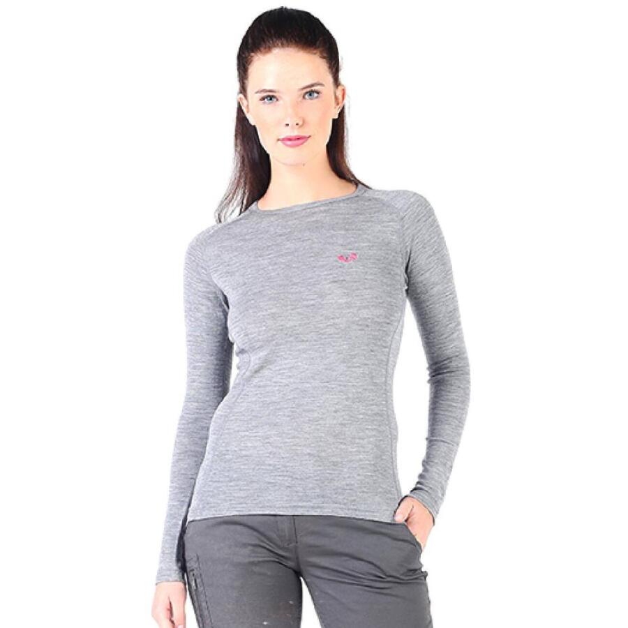 Woolona Alize Uzun Kollu Kadın Sweatshirt - GRY - 1