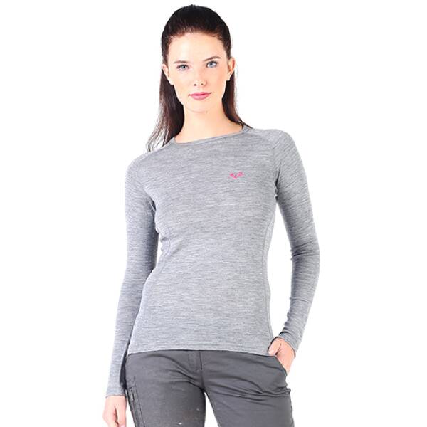 Woolona Alize Uzun Kollu Kadın Sweatshirt - GRY - 1