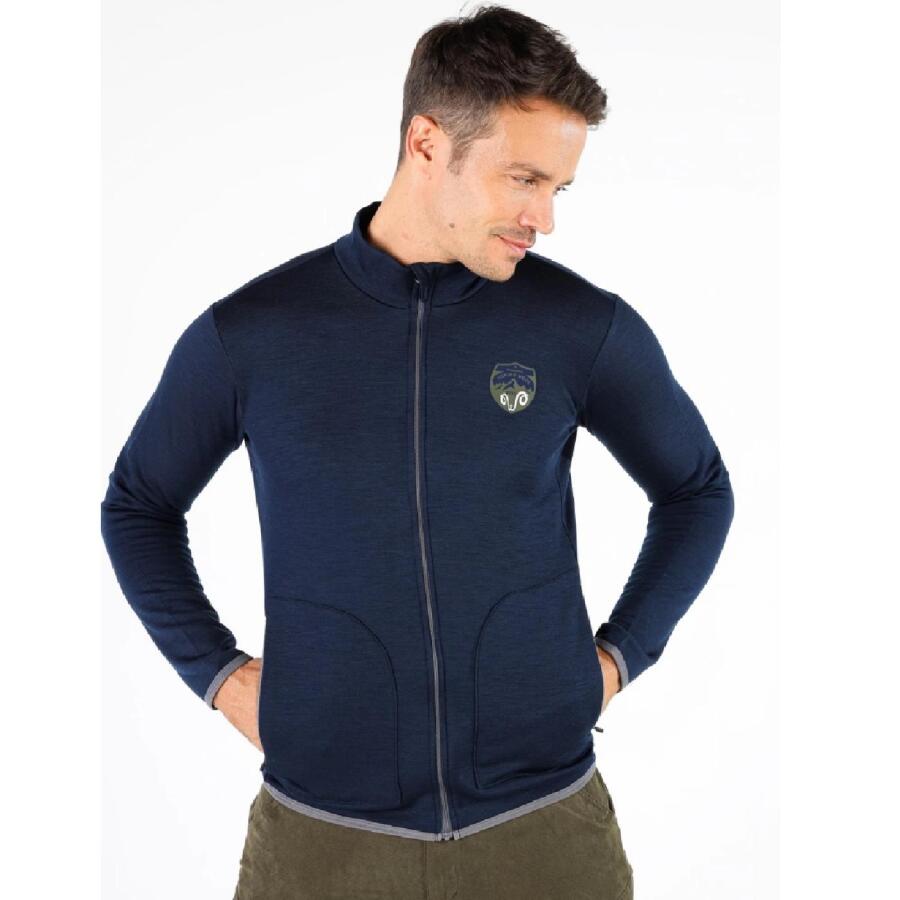 Woolona Bornova Fermuarlı Erkek Sweatshirt - NBL - 1