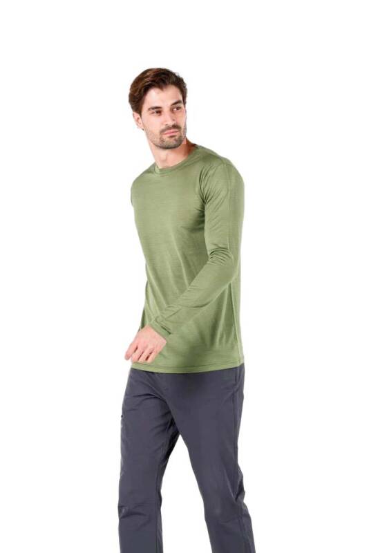 Woolona Eris Uzun Kollu Yün Erkek Termal İçlik - 2