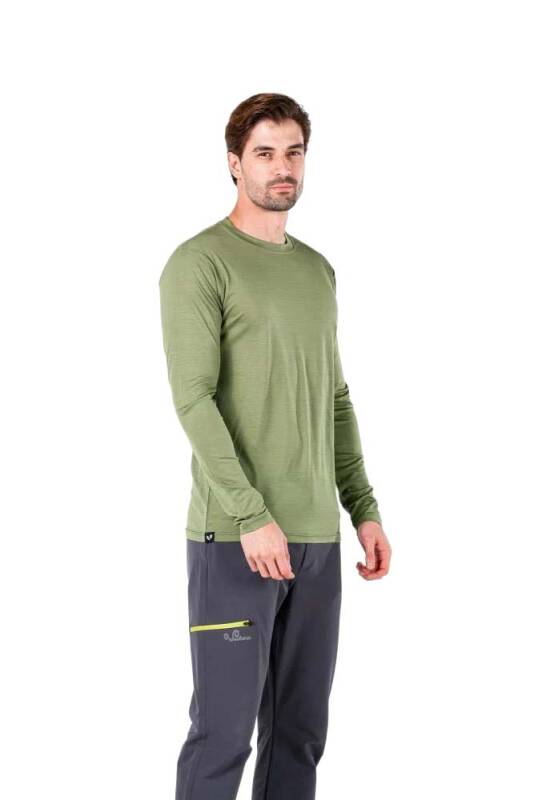 Woolona Eris Uzun Kollu Yün Erkek Termal İçlik - 4