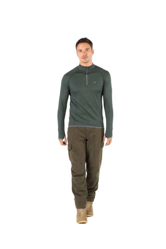 Woolona Halldor Yarım Fermuar Yün Erkek Sweatshirt - 3