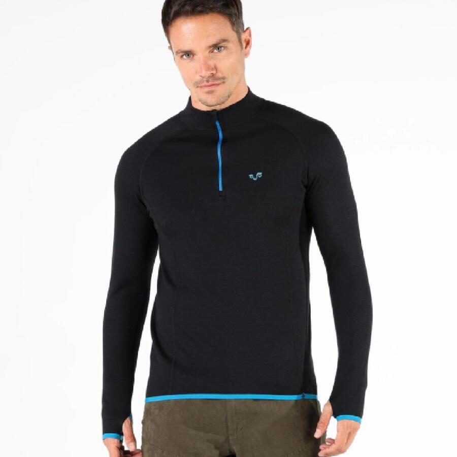 Woolona Halldor Yarım Fermuar Yün Erkek Sweatshirt - 1