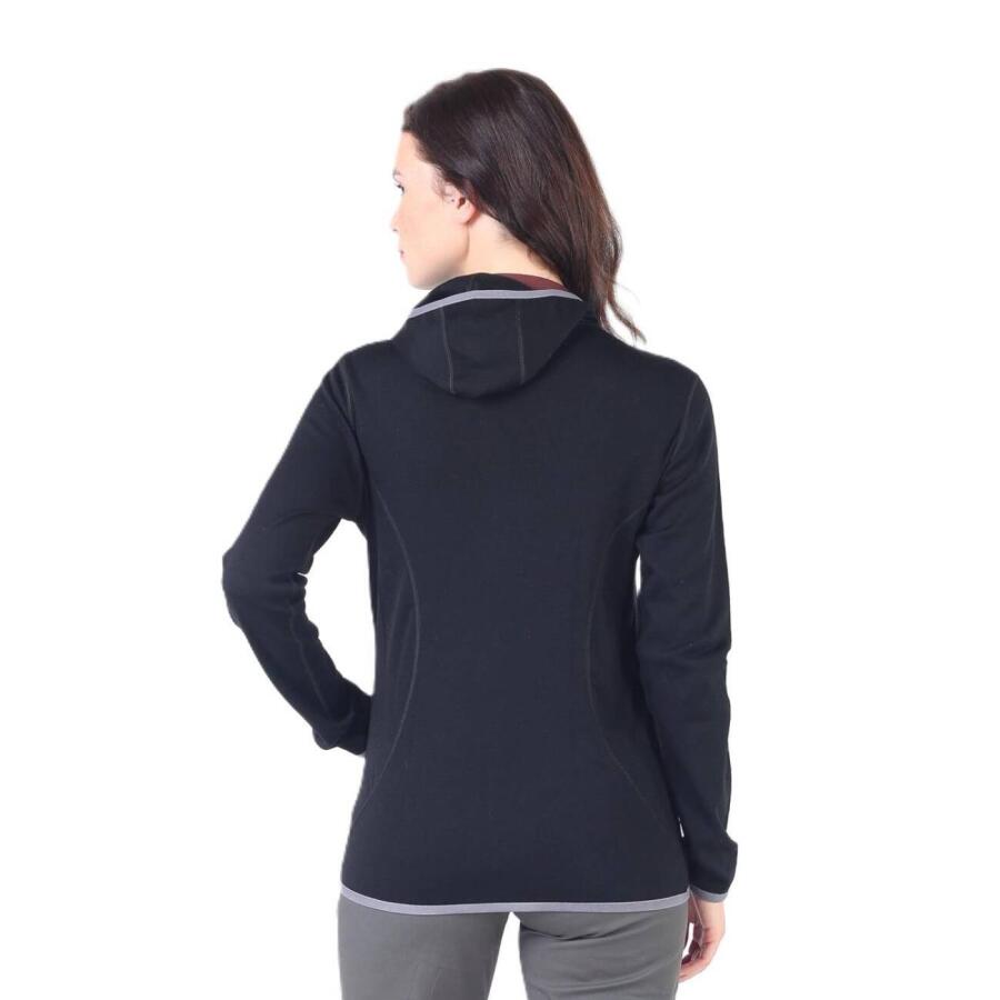 Woolona Marin Fermuarlı Kapüşonlu Kadın Sweatshirt - 3