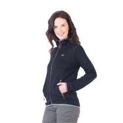 Woolona Marin Fermuarlı Kapüşonlu Kadın Sweatshirt - WOOLONA