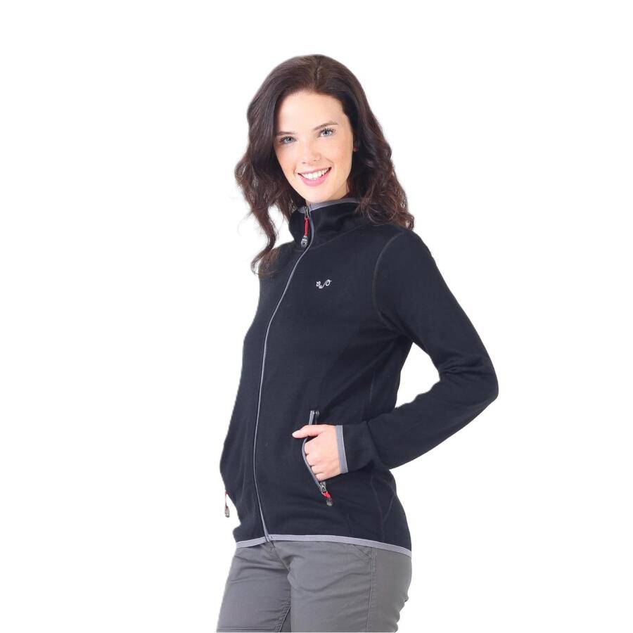 Woolona Marin Fermuarlı Kapüşonlu Kadın Sweatshirt - 1