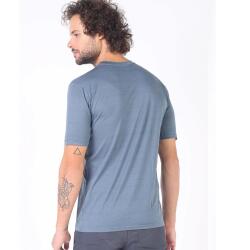 Woolona Notus Bisiklet Yaka Yünlü Regular Termal Erkek TShirt - GRY - 3