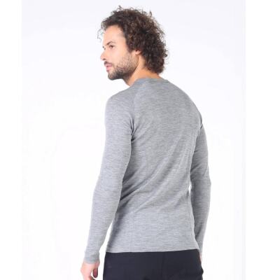 Woolona Remus Uzun Kollu Yün Erkek Termal İçlik - GRY - 3