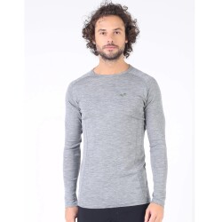 Woolona Remus Uzun Kollu Yün Erkek Termal İçlik - GRY - 2