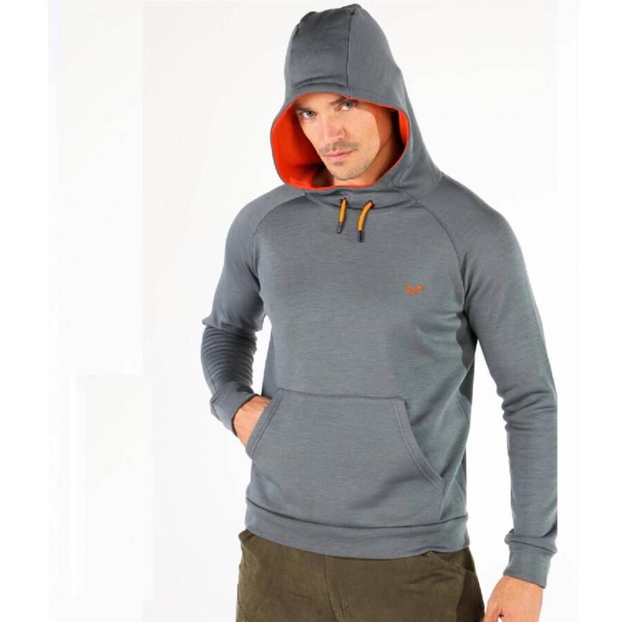 Woolona Scout Unisex Kapüşonlu Sweatshirt - GRY - 4