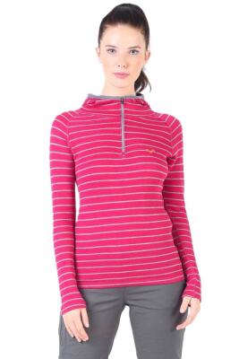 Woolona Skadi Hoodie Yarım Fermuarlı Yün Kadın Termal İçlik - 1