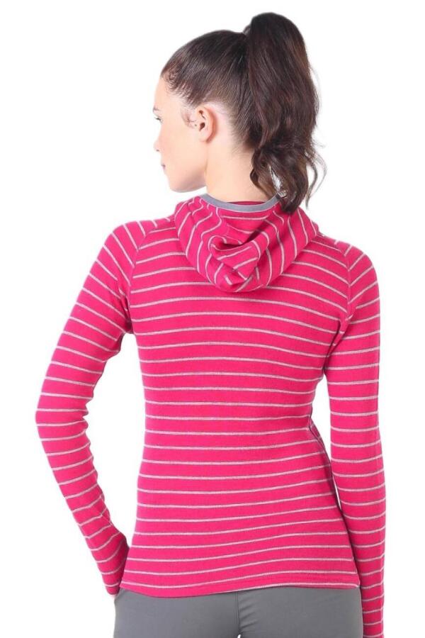 Woolona Skadi Hoodie Yarım Fermuarlı Yün Kadın Termal İçlik - 2