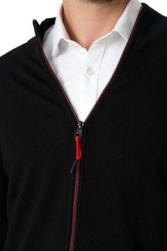Woolona Tola Merinos Yünü Erkek Fermuarlı Sweater - 3