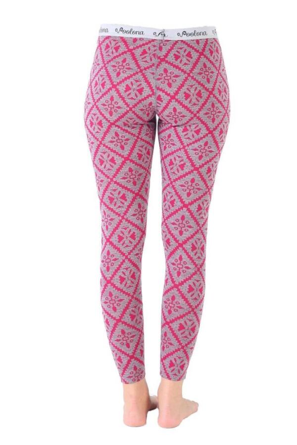 Woolona Venus Bottom Desenli Kadın Spor Tayt - 3
