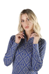 Woolona Venus Top Desenli Kadın Sweatshirt - 1